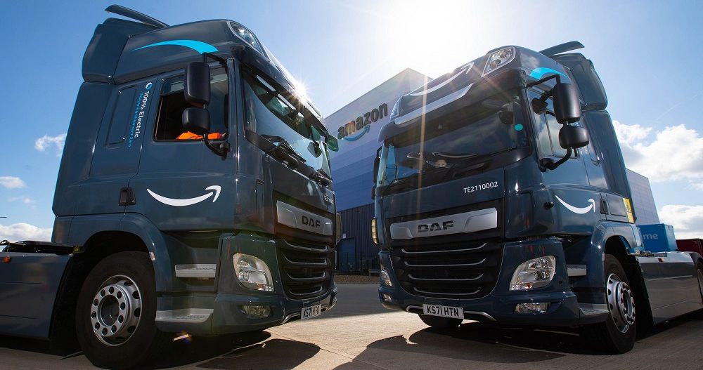 Amazon launches electric HGV vehicles in UK first