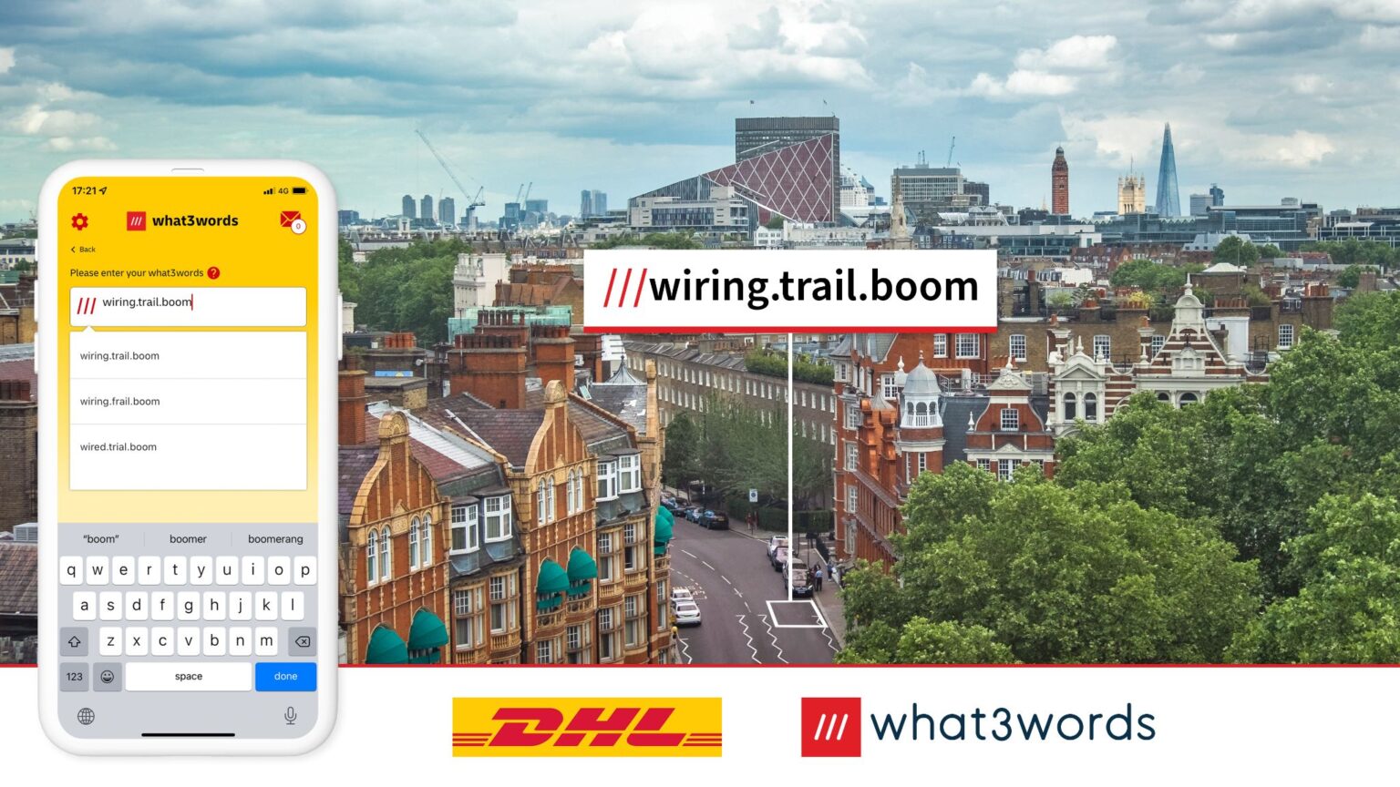 DHL adds what3words to its parcel app