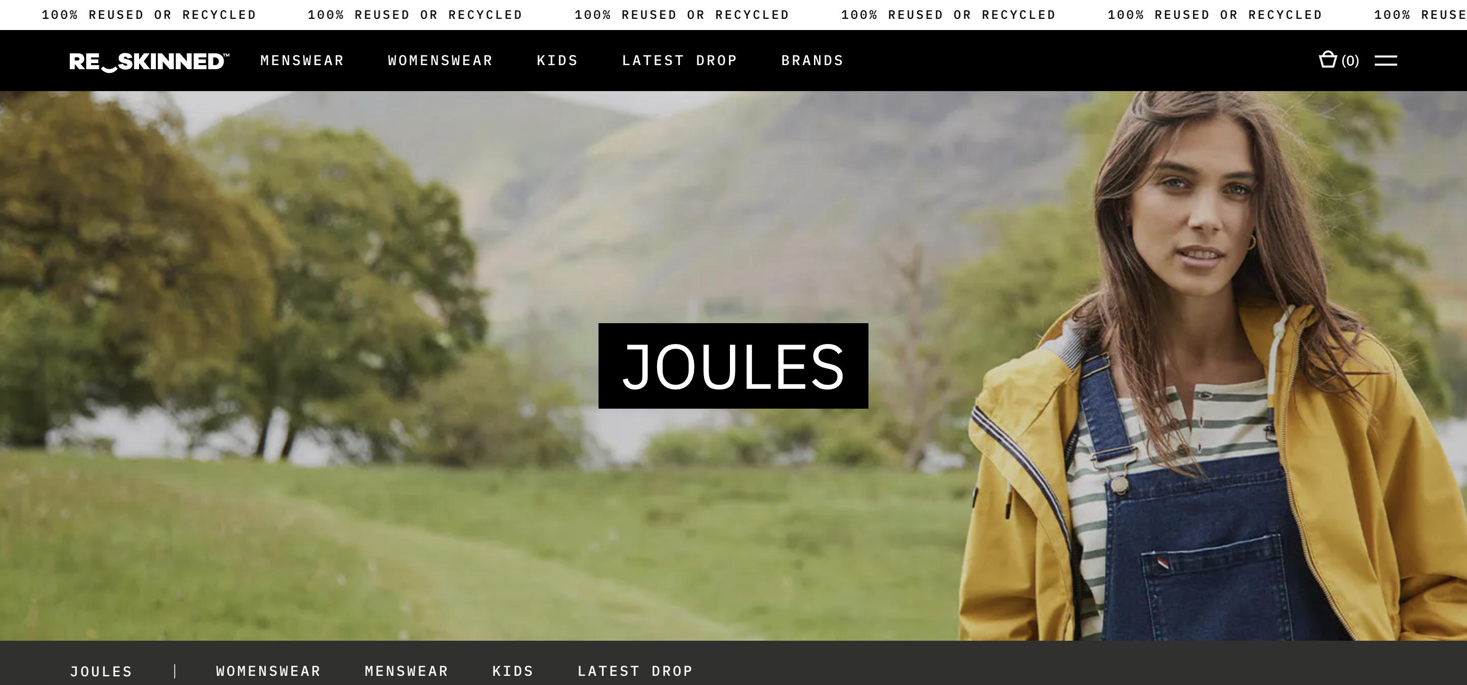 Joules launches resale service with Reskinned