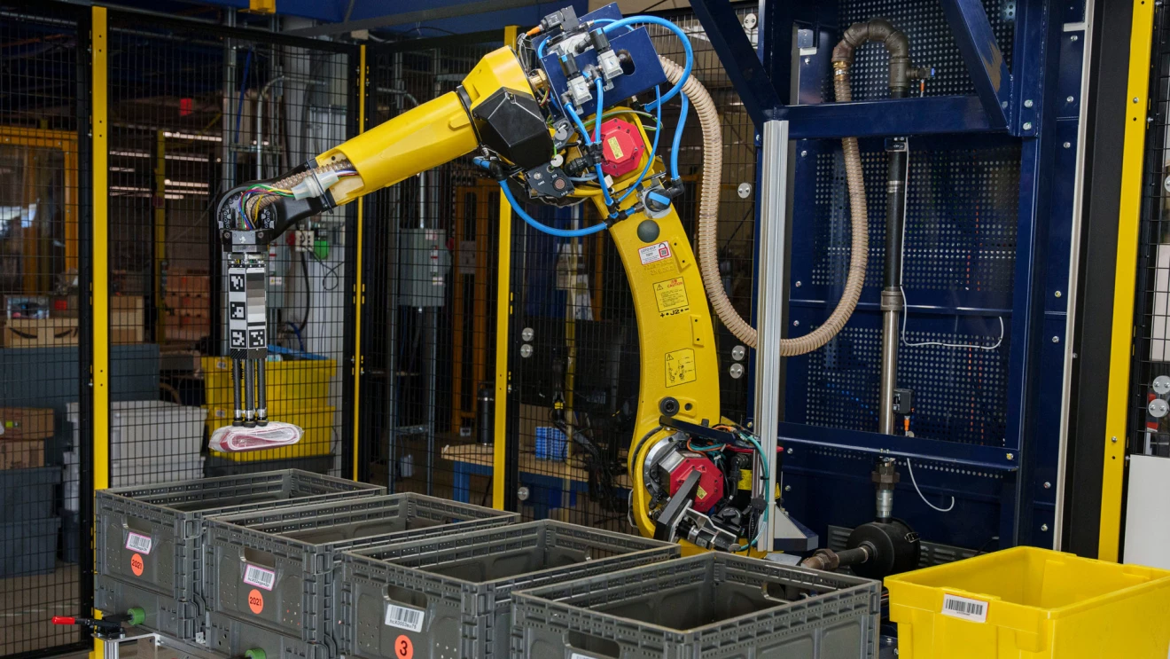 Amazon unveils warehouse robot capable of picking individual items