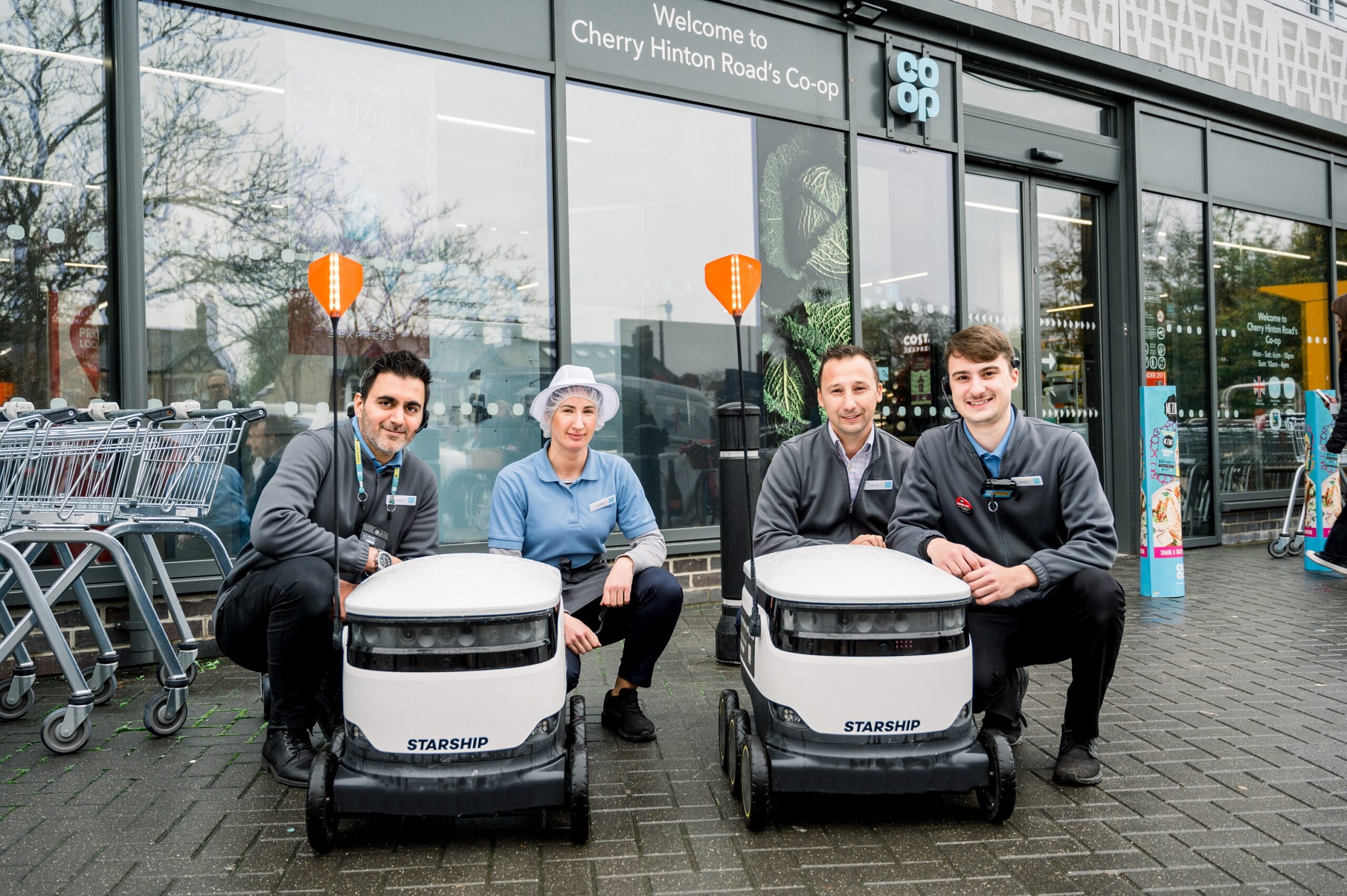 Cambridge Co-op rolls out delivery robots